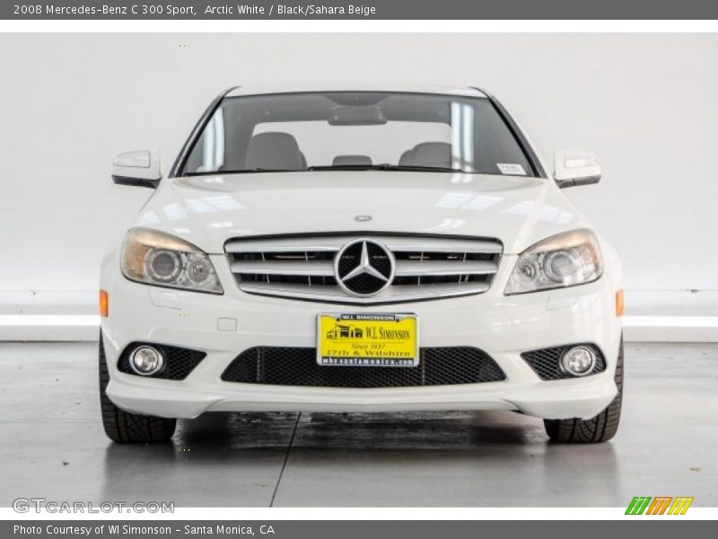 Arctic White / Black/Sahara Beige 2008 Mercedes-Benz C 300 Sport