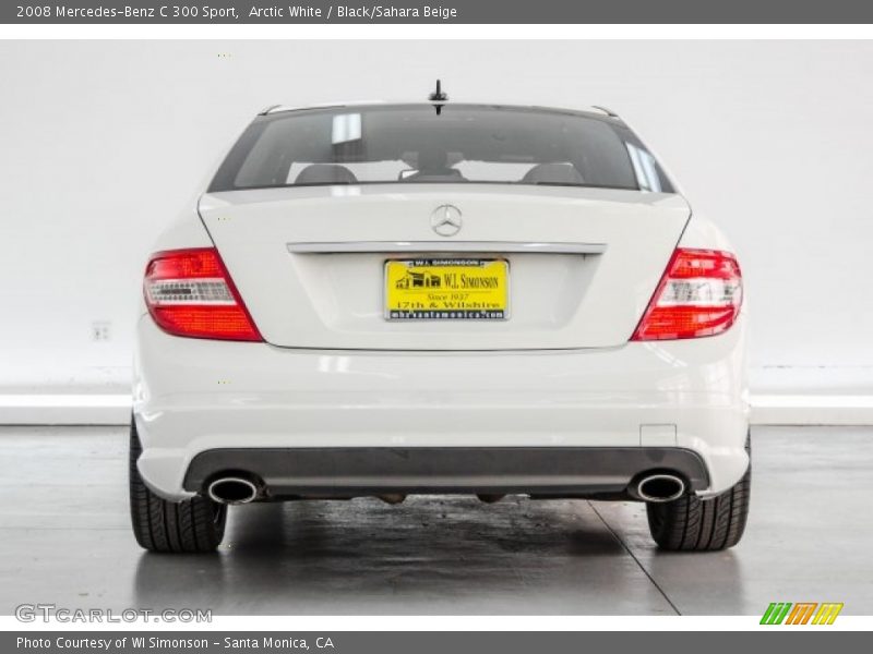 Arctic White / Black/Sahara Beige 2008 Mercedes-Benz C 300 Sport