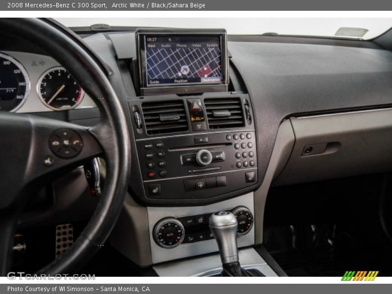 Arctic White / Black/Sahara Beige 2008 Mercedes-Benz C 300 Sport
