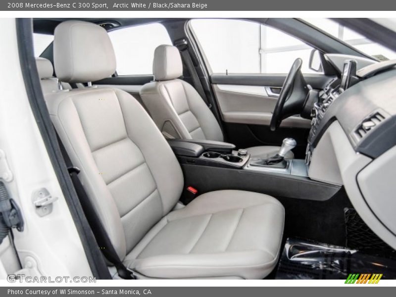 Arctic White / Black/Sahara Beige 2008 Mercedes-Benz C 300 Sport