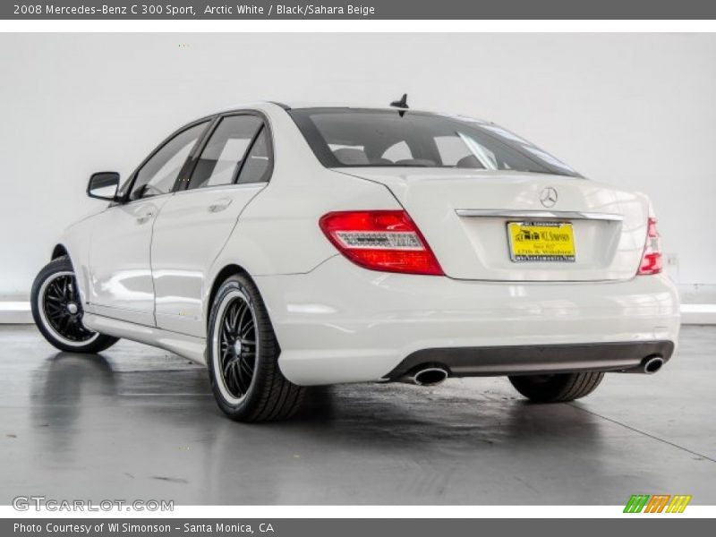 Arctic White / Black/Sahara Beige 2008 Mercedes-Benz C 300 Sport