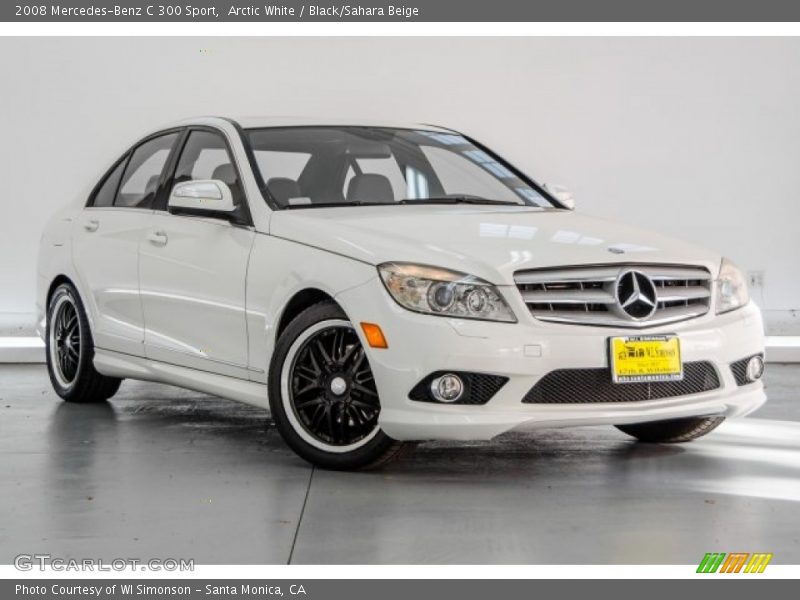 Arctic White / Black/Sahara Beige 2008 Mercedes-Benz C 300 Sport