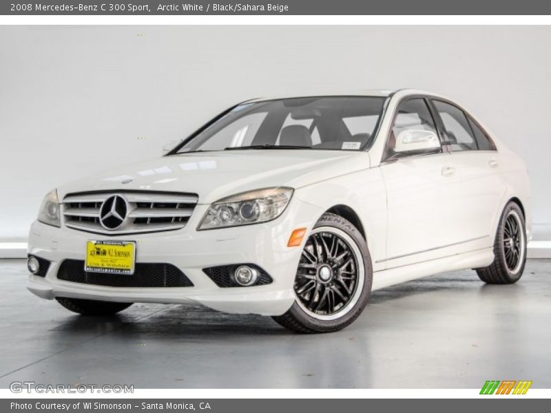 Arctic White / Black/Sahara Beige 2008 Mercedes-Benz C 300 Sport