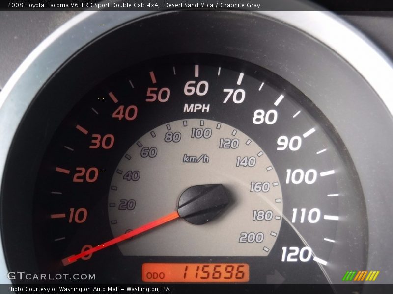 Desert Sand Mica / Graphite Gray 2008 Toyota Tacoma V6 TRD Sport Double Cab 4x4