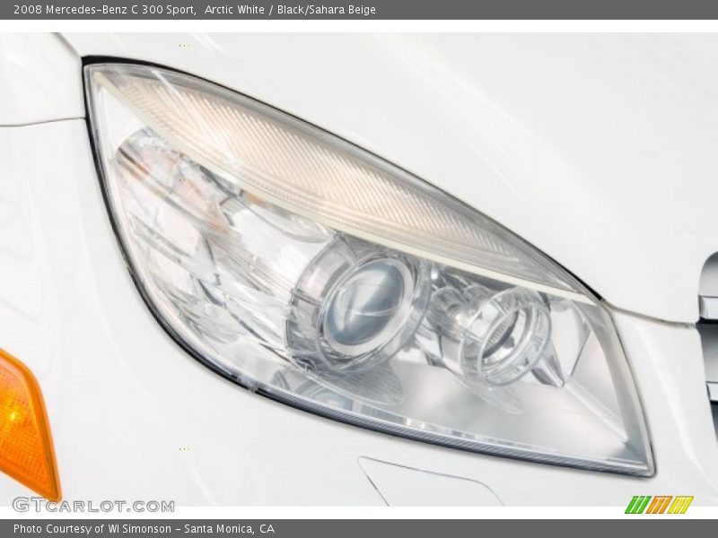 Arctic White / Black/Sahara Beige 2008 Mercedes-Benz C 300 Sport