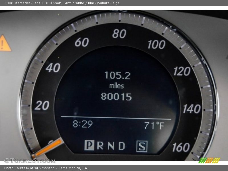Arctic White / Black/Sahara Beige 2008 Mercedes-Benz C 300 Sport
