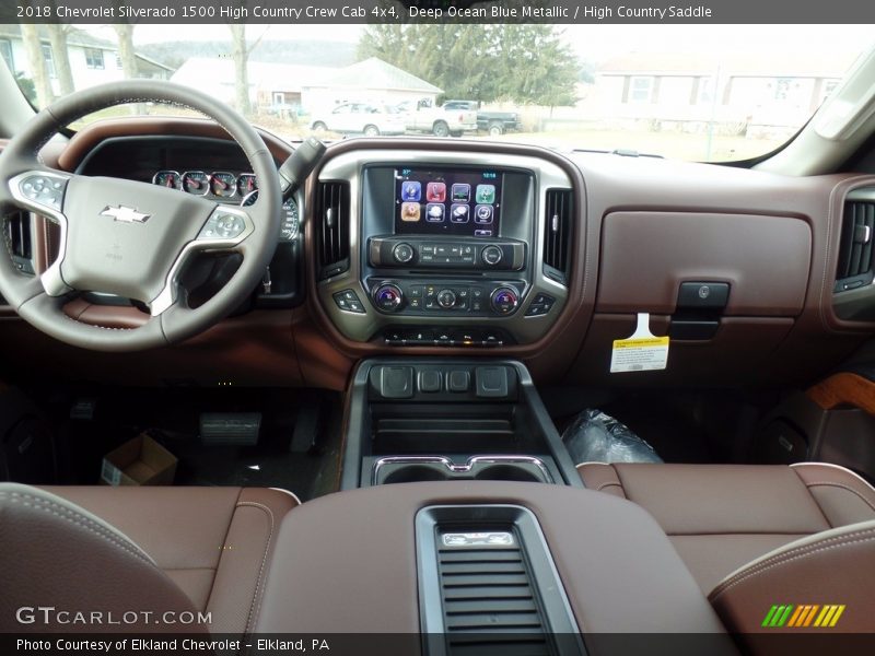 Deep Ocean Blue Metallic / High Country Saddle 2018 Chevrolet Silverado 1500 High Country Crew Cab 4x4