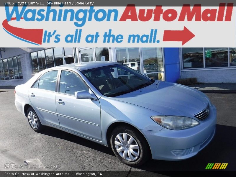 Sky Blue Pearl / Stone Gray 2006 Toyota Camry LE