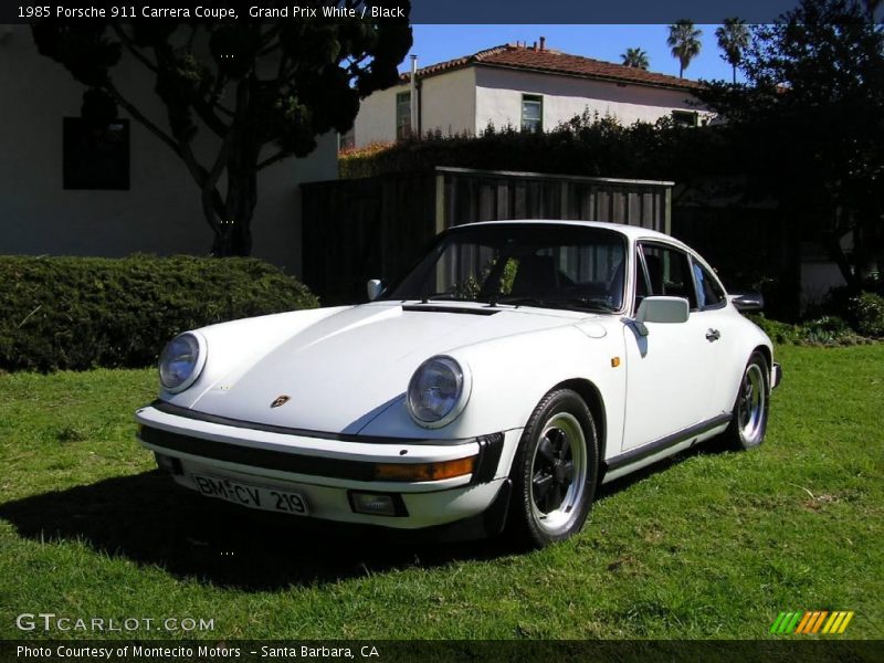 Grand Prix White / Black 1985 Porsche 911 Carrera Coupe