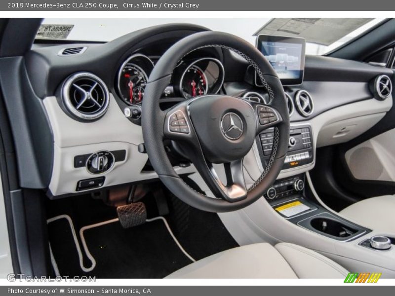 Cirrus White / Crystal Grey 2018 Mercedes-Benz CLA 250 Coupe