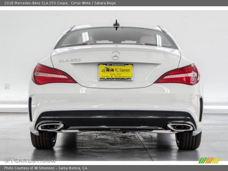 Cirrus White / Sahara Beige 2018 Mercedes-Benz CLA 250 Coupe