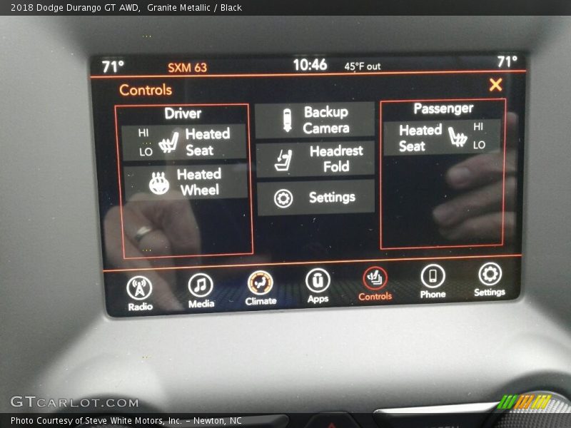 Granite Metallic / Black 2018 Dodge Durango GT AWD