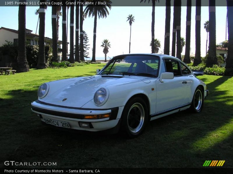 Grand Prix White / Black 1985 Porsche 911 Carrera Coupe