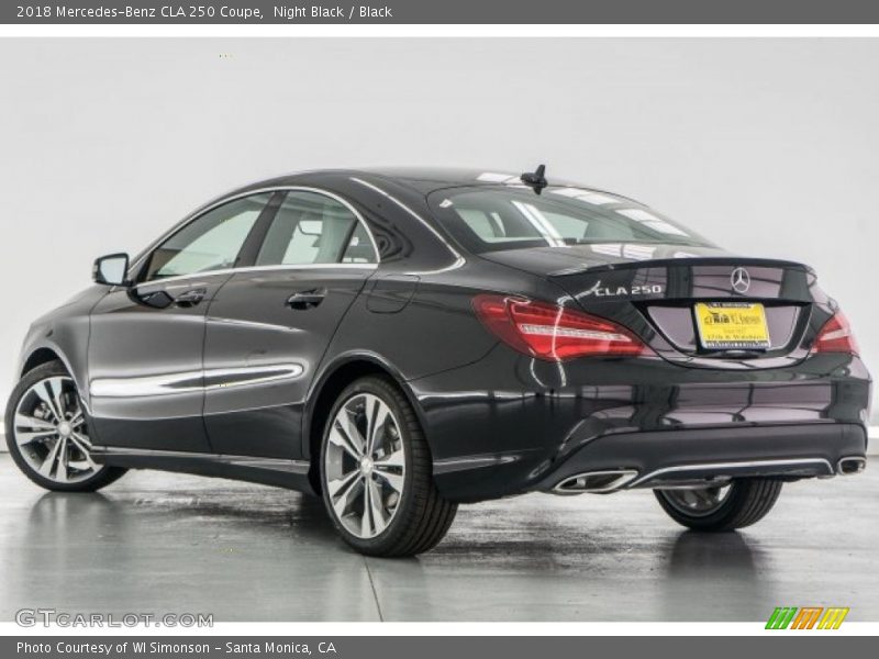 Night Black / Black 2018 Mercedes-Benz CLA 250 Coupe