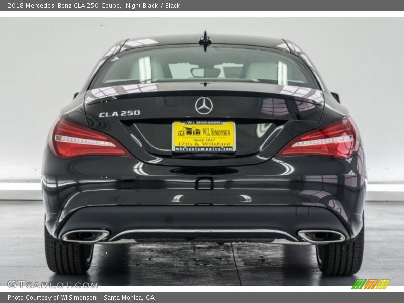 Night Black / Black 2018 Mercedes-Benz CLA 250 Coupe