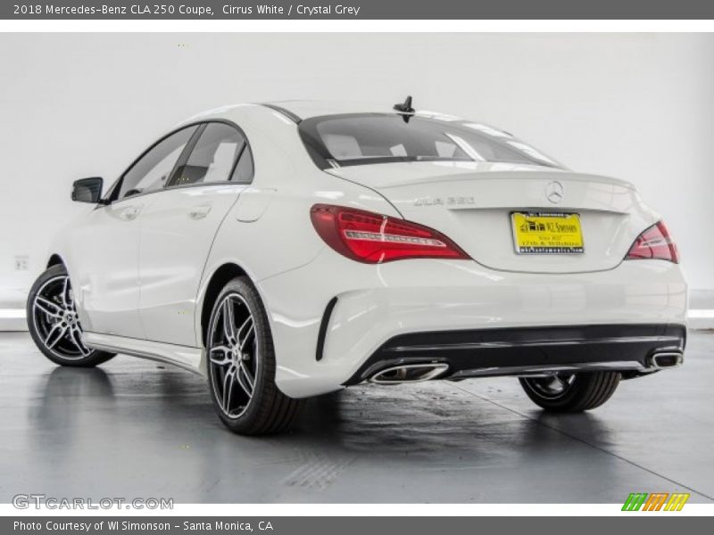 Cirrus White / Crystal Grey 2018 Mercedes-Benz CLA 250 Coupe