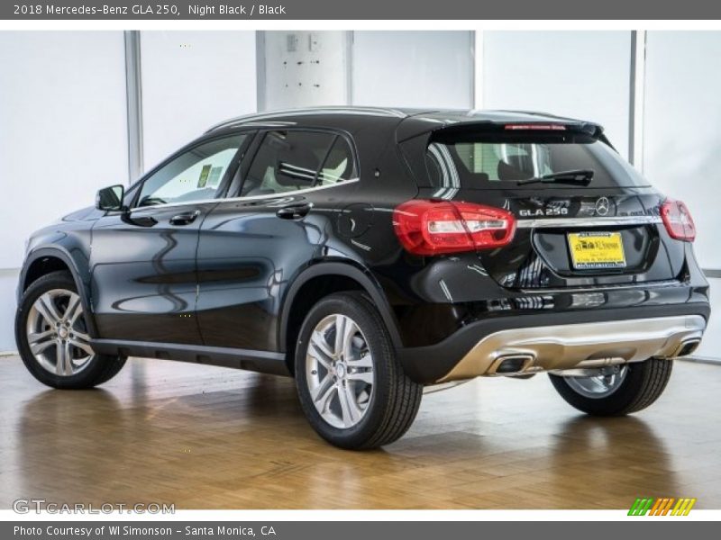 Night Black / Black 2018 Mercedes-Benz GLA 250