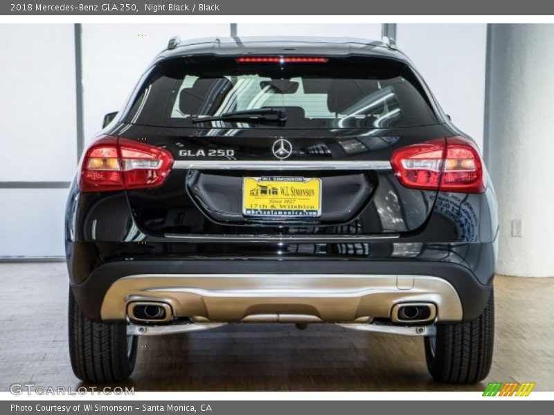 Night Black / Black 2018 Mercedes-Benz GLA 250