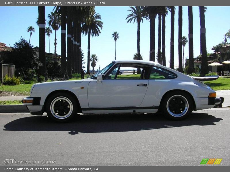 Grand Prix White / Black 1985 Porsche 911 Carrera Coupe
