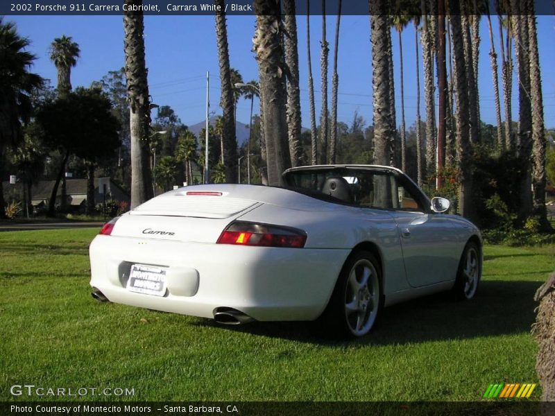 Carrara White / Black 2002 Porsche 911 Carrera Cabriolet