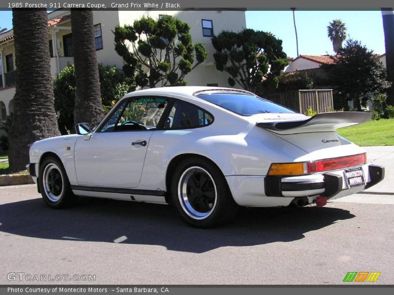 Grand Prix White / Black 1985 Porsche 911 Carrera Coupe