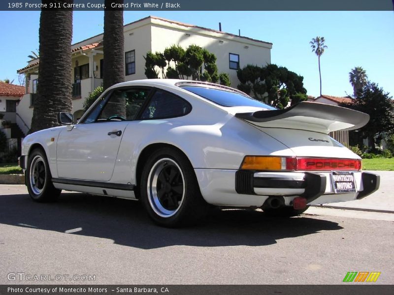 Grand Prix White / Black 1985 Porsche 911 Carrera Coupe