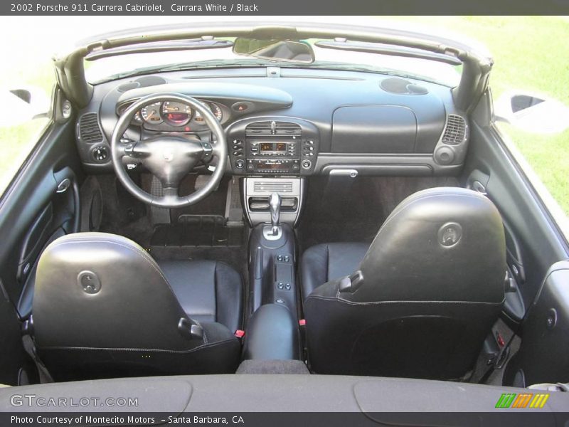 Carrara White / Black 2002 Porsche 911 Carrera Cabriolet