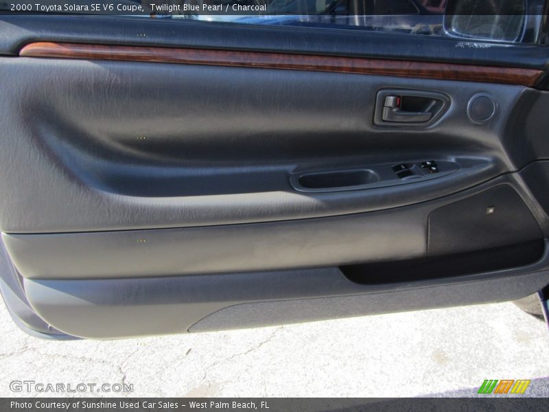 Twilight Blue Pearl / Charcoal 2000 Toyota Solara SE V6 Coupe