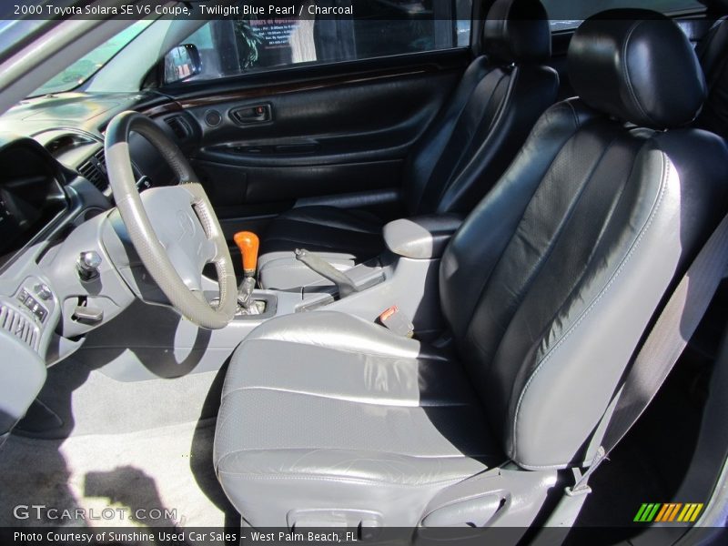 Twilight Blue Pearl / Charcoal 2000 Toyota Solara SE V6 Coupe