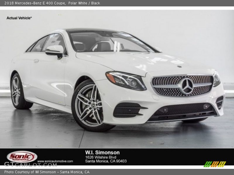 Polar White / Black 2018 Mercedes-Benz E 400 Coupe