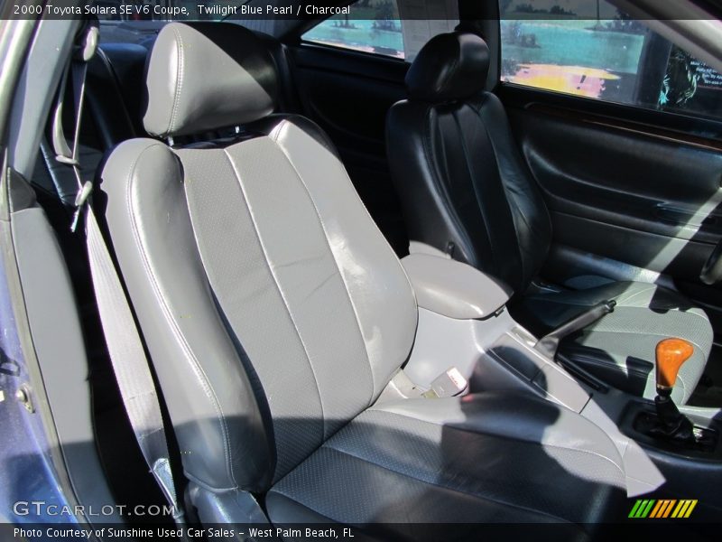 Twilight Blue Pearl / Charcoal 2000 Toyota Solara SE V6 Coupe