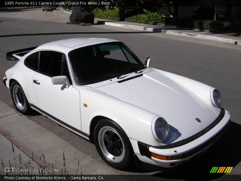 Grand Prix White / Black 1985 Porsche 911 Carrera Coupe