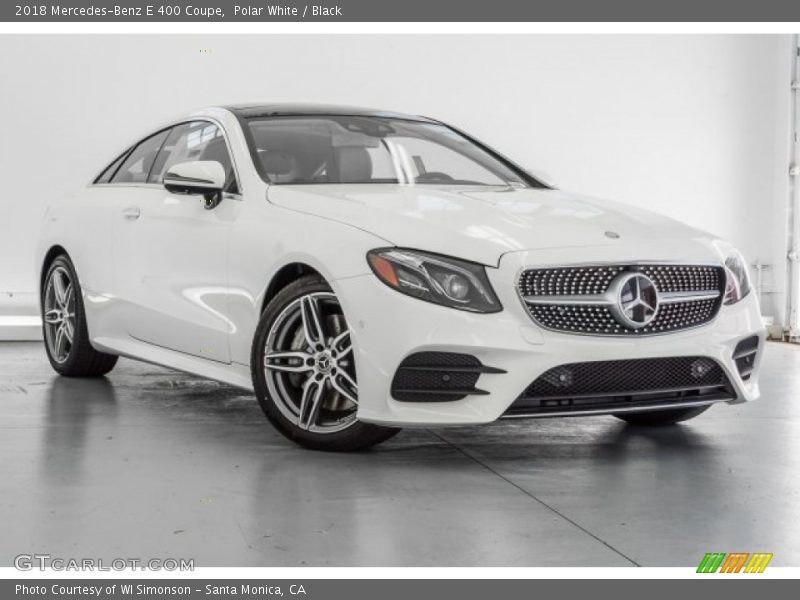 Polar White / Black 2018 Mercedes-Benz E 400 Coupe