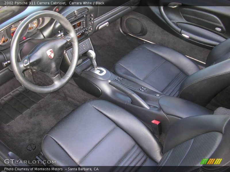 Carrara White / Black 2002 Porsche 911 Carrera Cabriolet