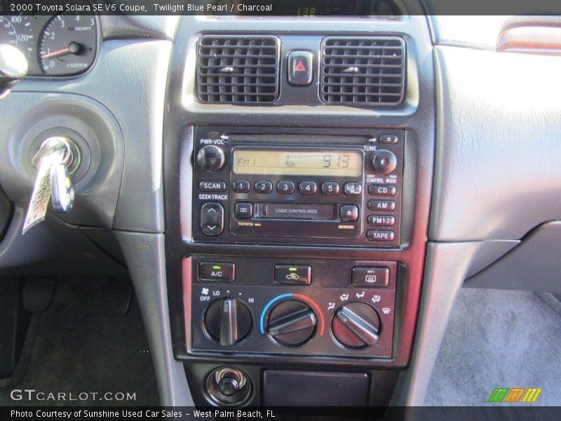 Twilight Blue Pearl / Charcoal 2000 Toyota Solara SE V6 Coupe
