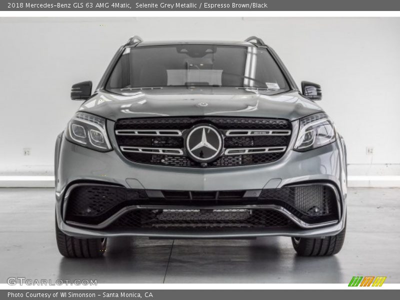 Selenite Grey Metallic / Espresso Brown/Black 2018 Mercedes-Benz GLS 63 AMG 4Matic