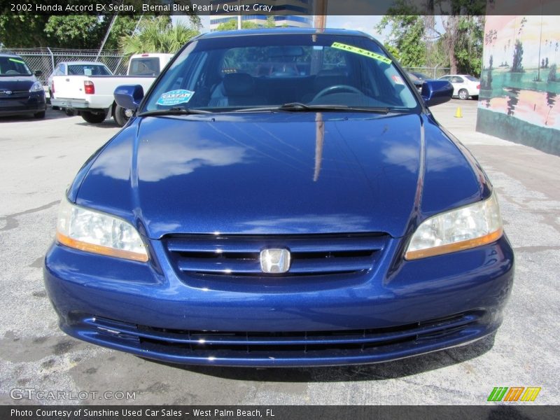 Eternal Blue Pearl / Quartz Gray 2002 Honda Accord EX Sedan