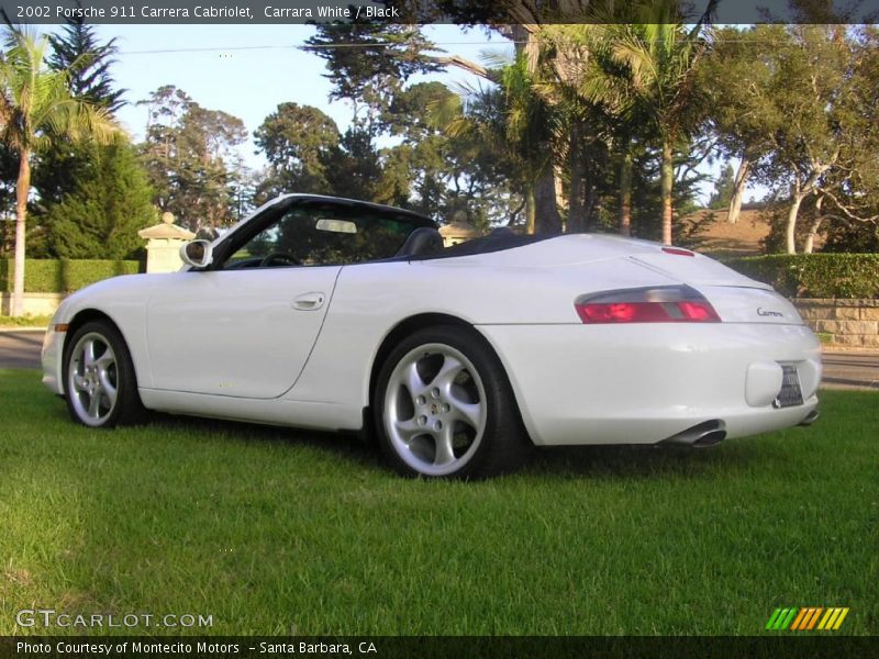 Carrara White / Black 2002 Porsche 911 Carrera Cabriolet