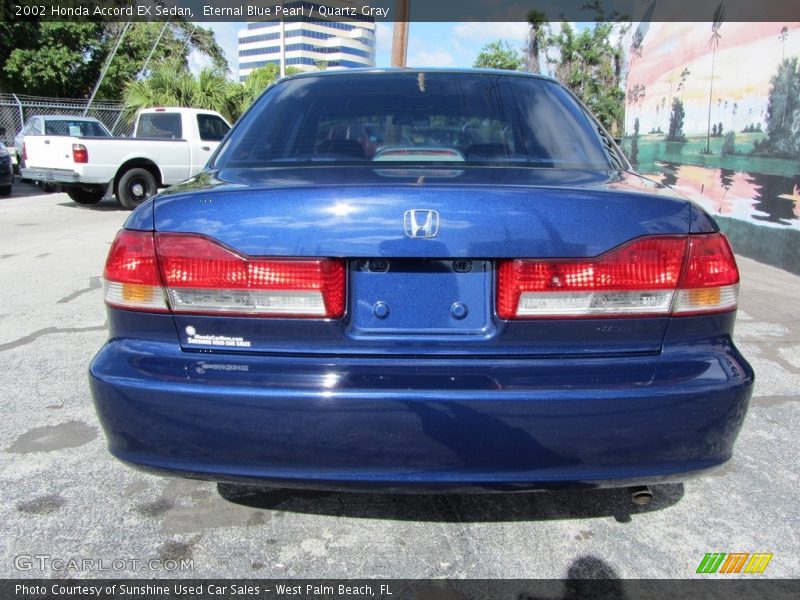Eternal Blue Pearl / Quartz Gray 2002 Honda Accord EX Sedan