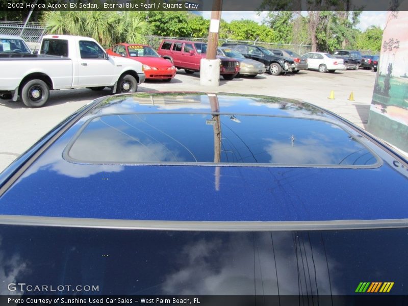 Eternal Blue Pearl / Quartz Gray 2002 Honda Accord EX Sedan