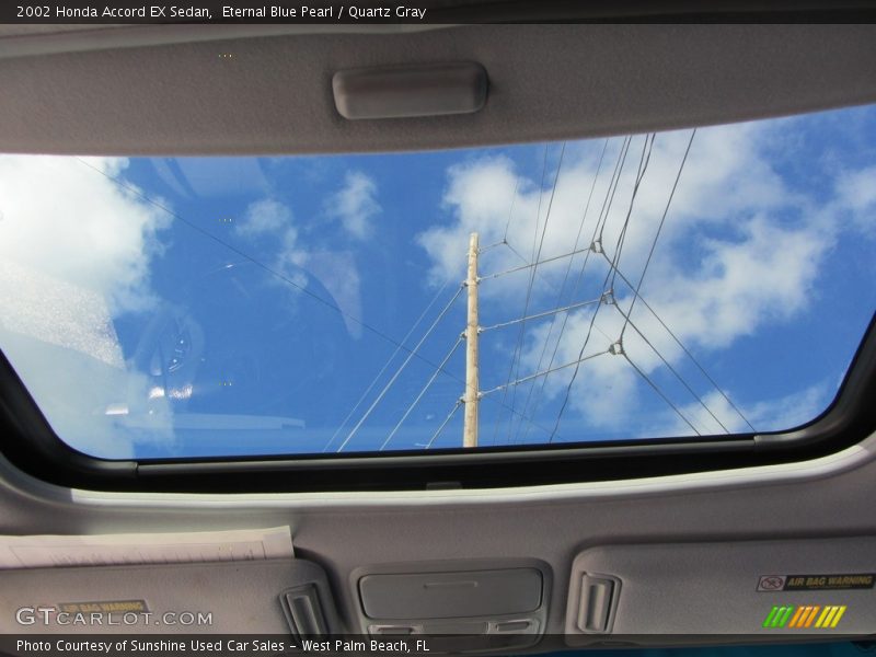 Eternal Blue Pearl / Quartz Gray 2002 Honda Accord EX Sedan