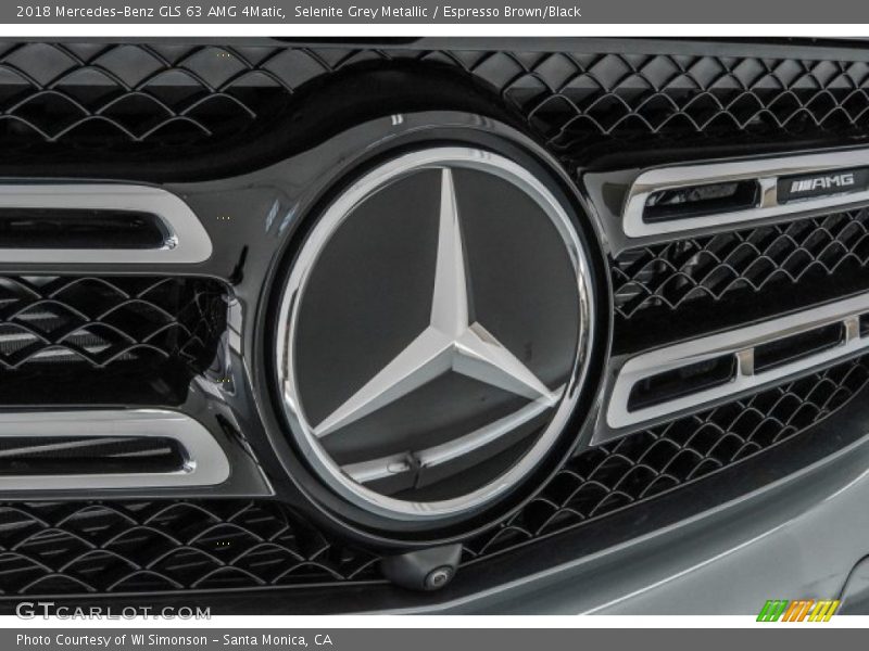 Selenite Grey Metallic / Espresso Brown/Black 2018 Mercedes-Benz GLS 63 AMG 4Matic