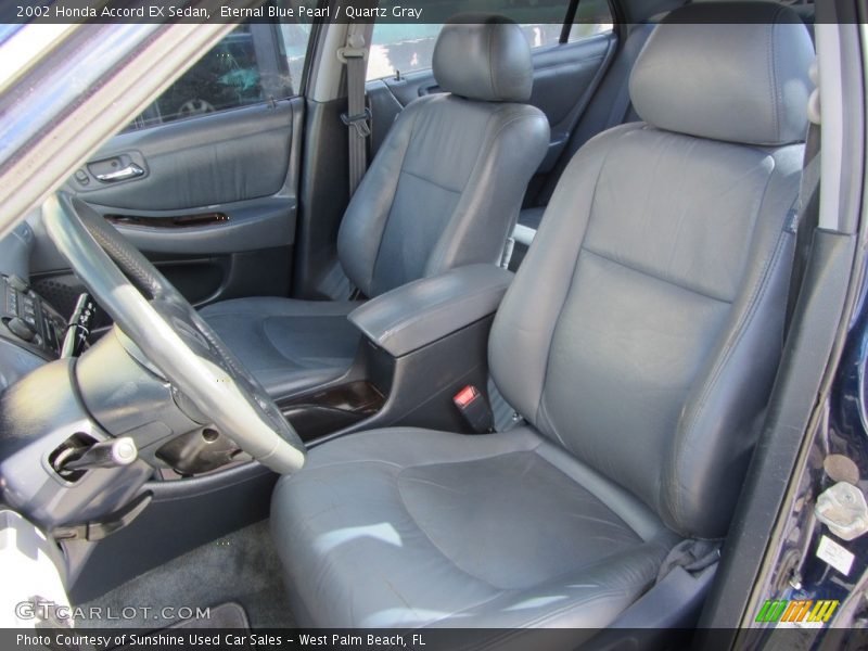 Eternal Blue Pearl / Quartz Gray 2002 Honda Accord EX Sedan