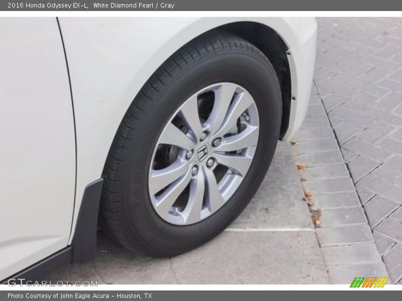 White Diamond Pearl / Gray 2016 Honda Odyssey EX-L