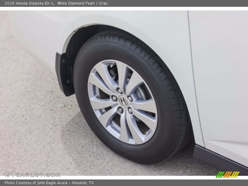 White Diamond Pearl / Gray 2016 Honda Odyssey EX-L