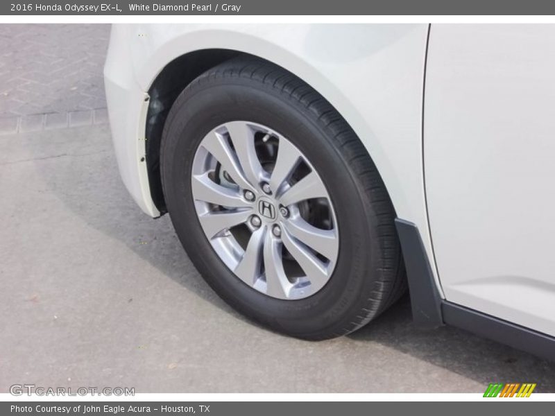White Diamond Pearl / Gray 2016 Honda Odyssey EX-L