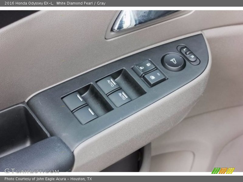 White Diamond Pearl / Gray 2016 Honda Odyssey EX-L