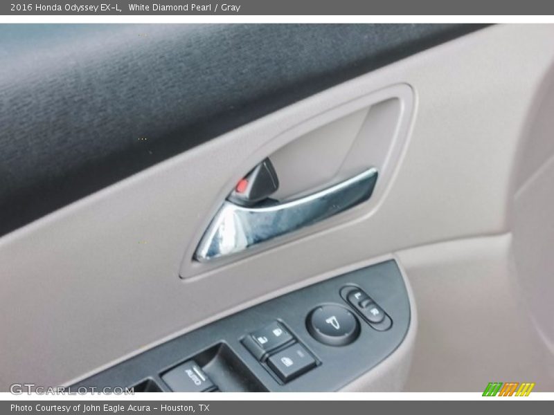 White Diamond Pearl / Gray 2016 Honda Odyssey EX-L