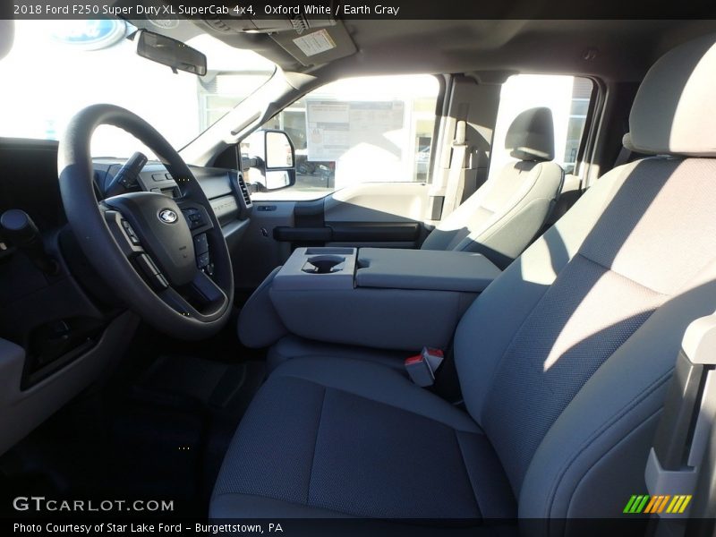Oxford White / Earth Gray 2018 Ford F250 Super Duty XL SuperCab 4x4