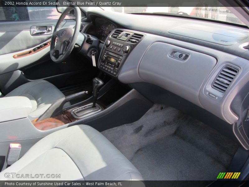 Eternal Blue Pearl / Quartz Gray 2002 Honda Accord EX Sedan